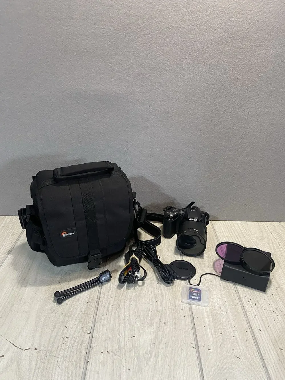 Nikon COOLPIX L120 21x Optical Zoom Digital Camera - Black 16gb Card, Case